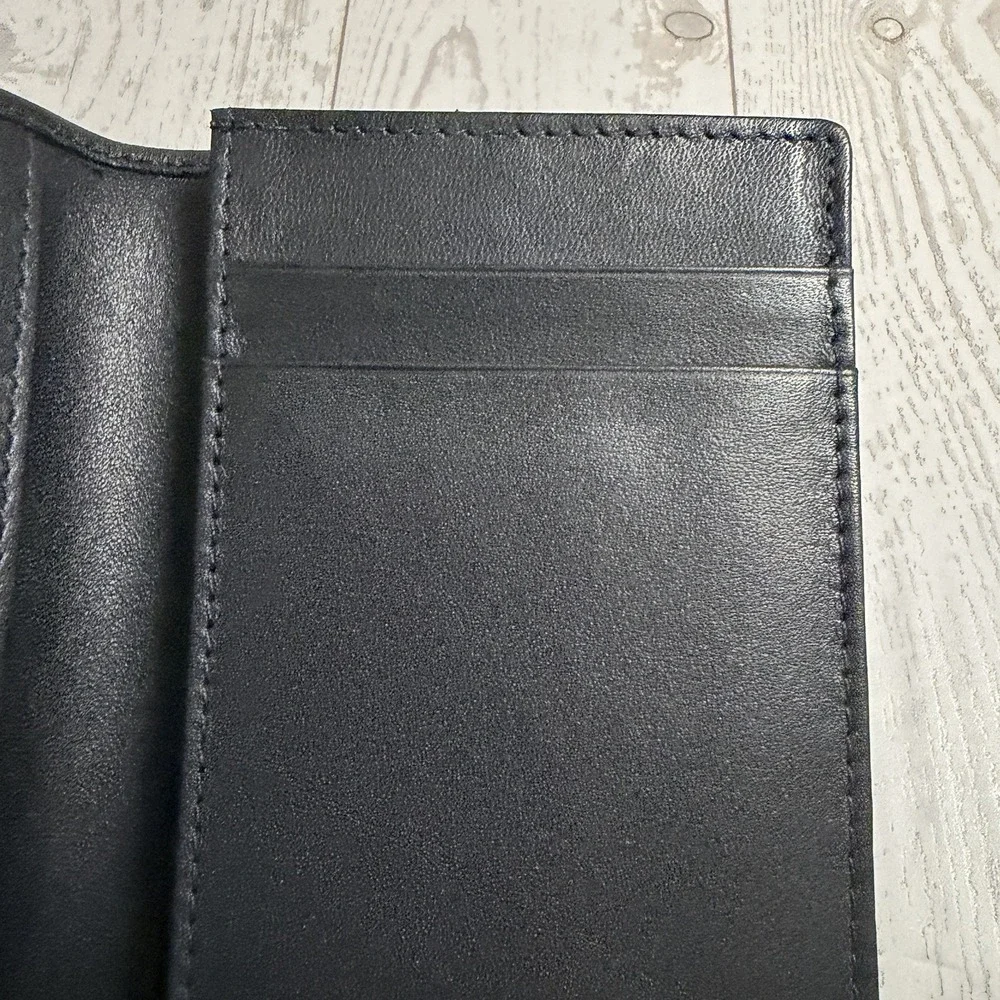 Breguet‎ Folded Card Wallet Black Leather Bifold